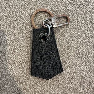 Louis Vuitton Keychain Keyring Damier Graphite Authentic